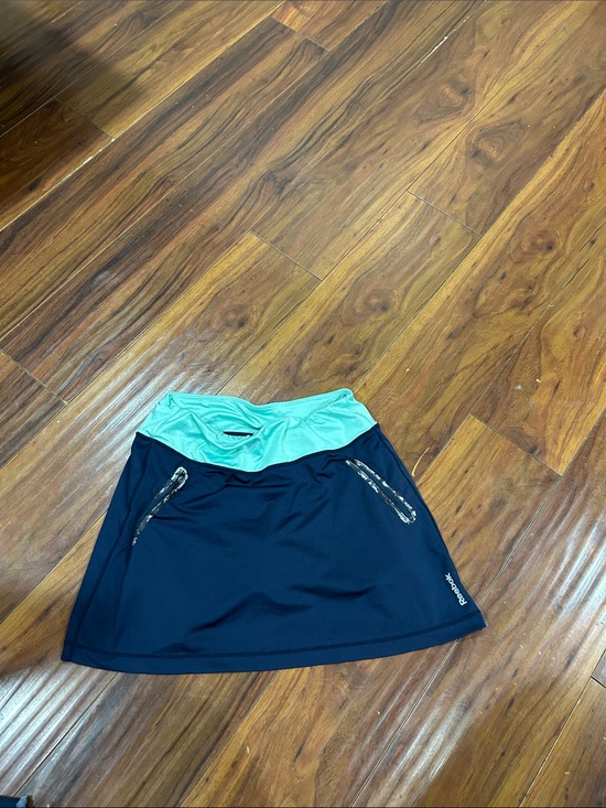 Reebok Dresses & Skirts - Reebok Navy Skort with Mint Waistband and Zip Pockets, shorts, small